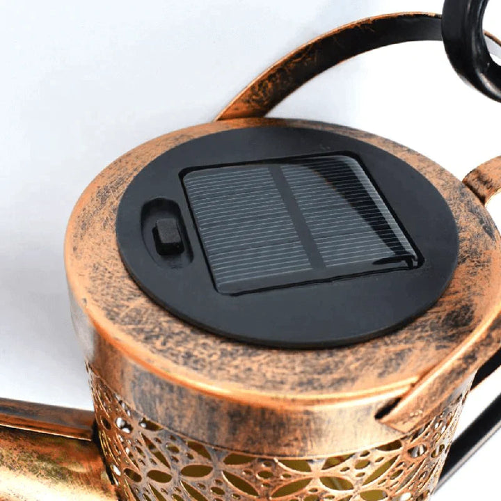 MistGlow - Solar garden lamp with soothing rain sound and automatic on/off