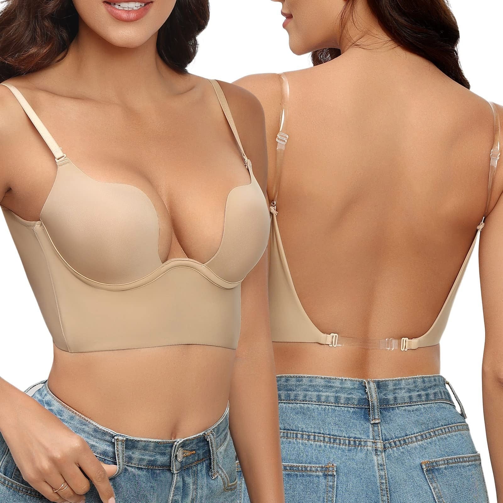 Grace – Soutien-gorge sans couture avec maintien sans bretelles et dos ouvert