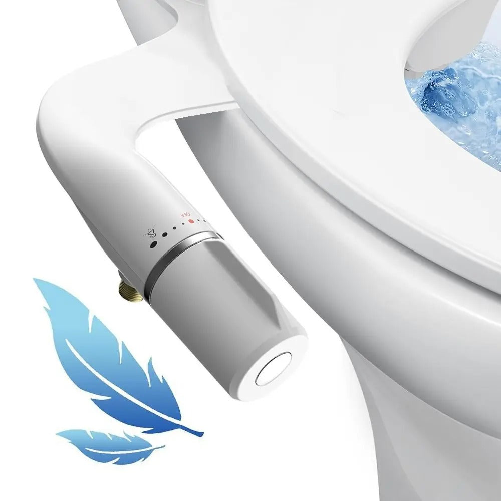 PureSpray – Sedile WC bidet manuale con doppio spruzzatore per una pulizia confortevole
