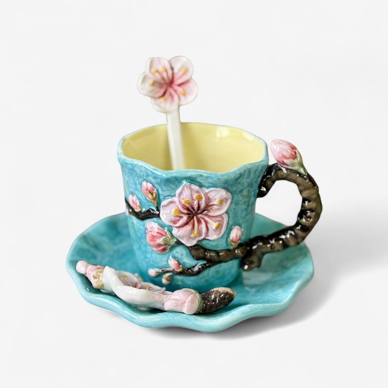 BrewBlossom – Set di tazze da caffè con design ispirato ai fiori