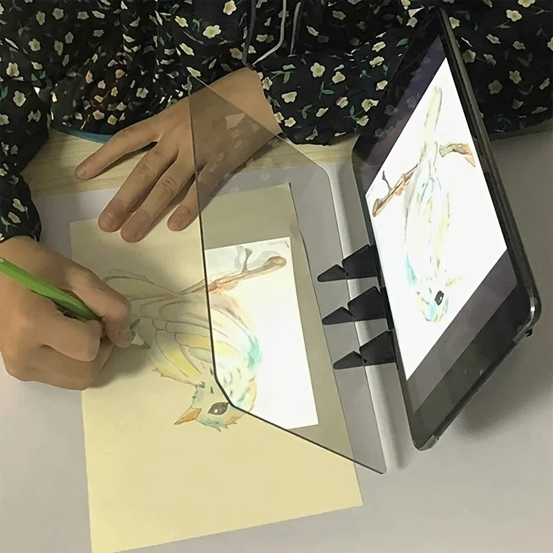 BrightSketch – Proiector compact pentru desen cu lentilă de trasare și picior reglabil