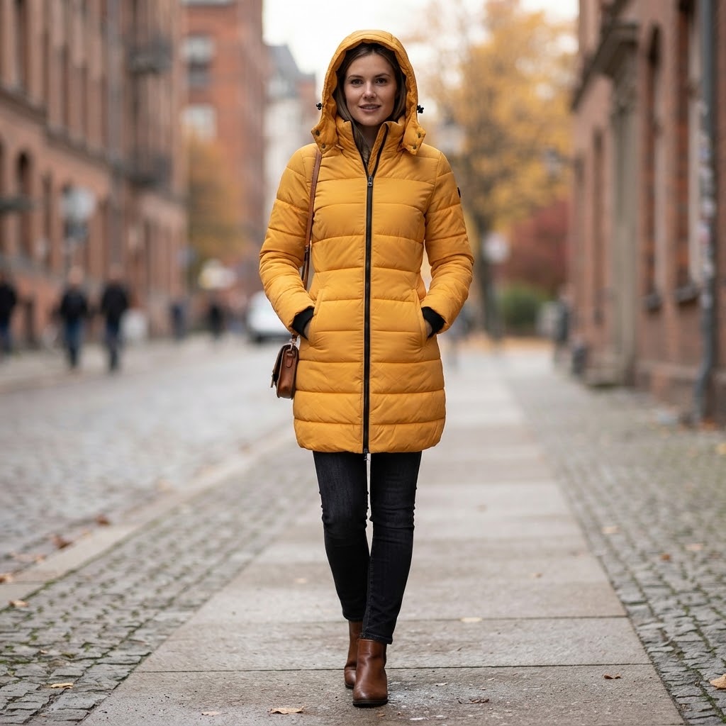 ParkaNest - Parka lunga da donna con cappuccio