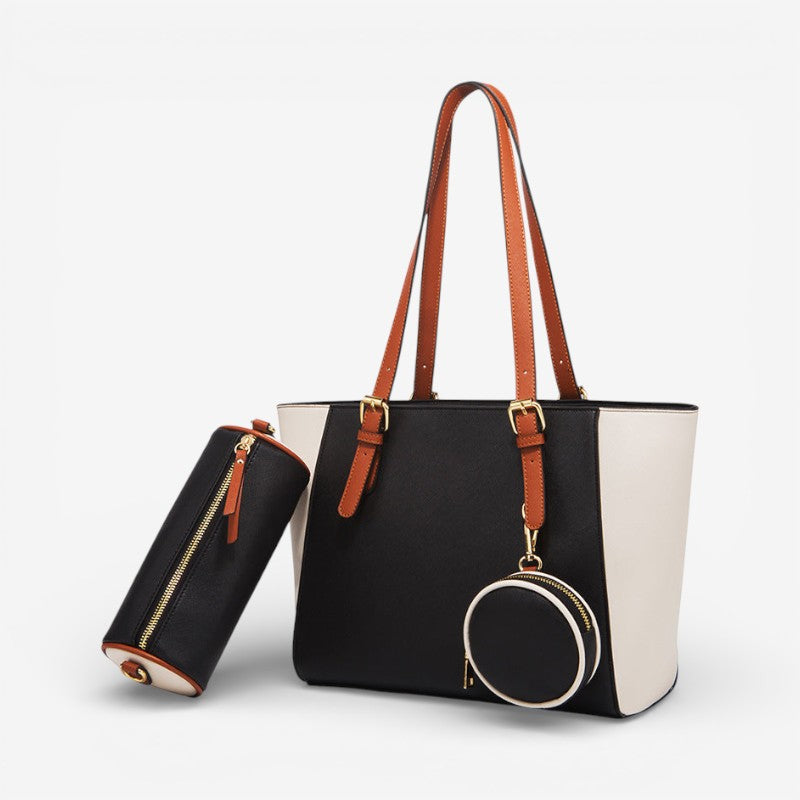 Amelia – Sacs à main grande capacité avec design bicolore