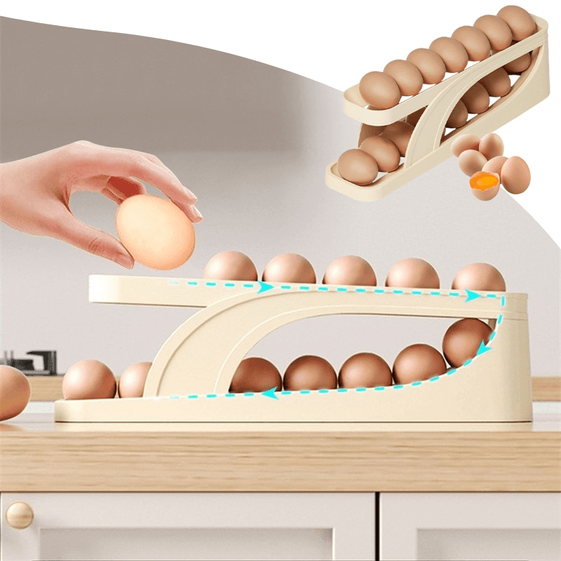 EggBasket - Automatic sliding drawer for effortless egg storage | Buy 1 Get 1 Free