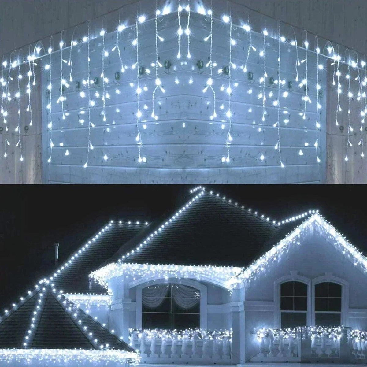 IcicleGlow – Propojitelné LED světelné závěsy s 8 režimy svícení