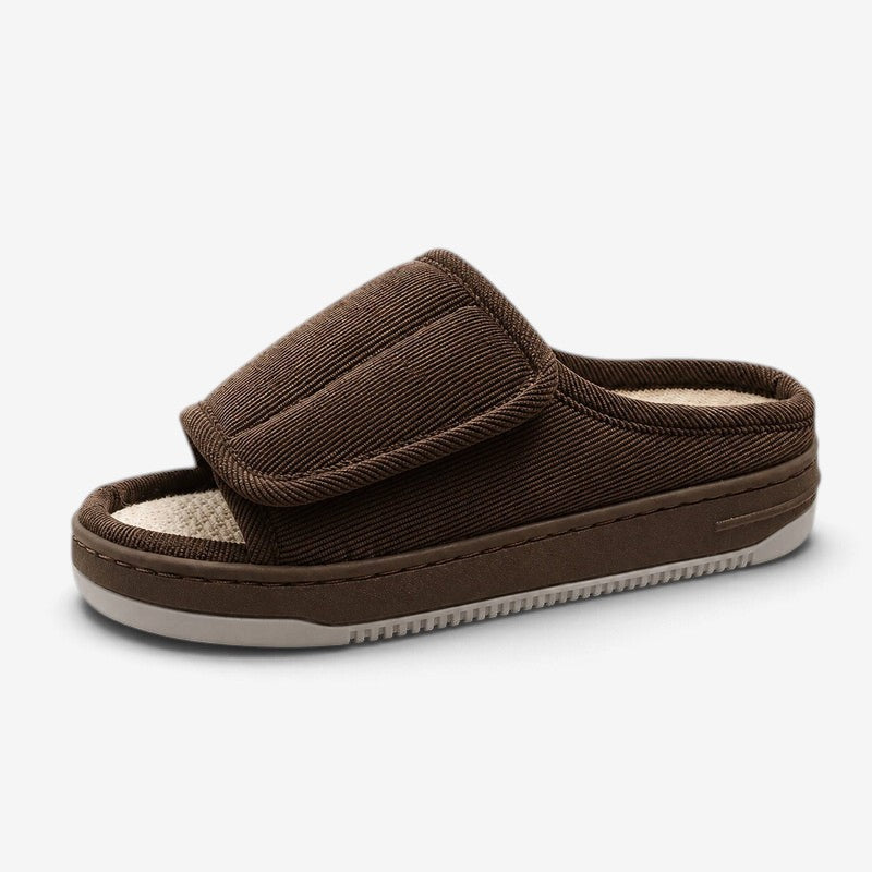 RoomyWalk - Extra Wide House Slippers With Adjustable Strap