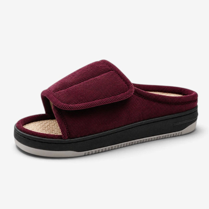 RoomyWalk - Extra Wide House Slippers With Adjustable Strap
