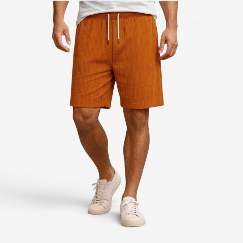 Pantaloncini da uomo con coulisse in vita e tasche laterali