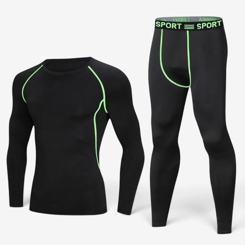 HeatLayer - Set di intimo termico da uomo con fodera in pile