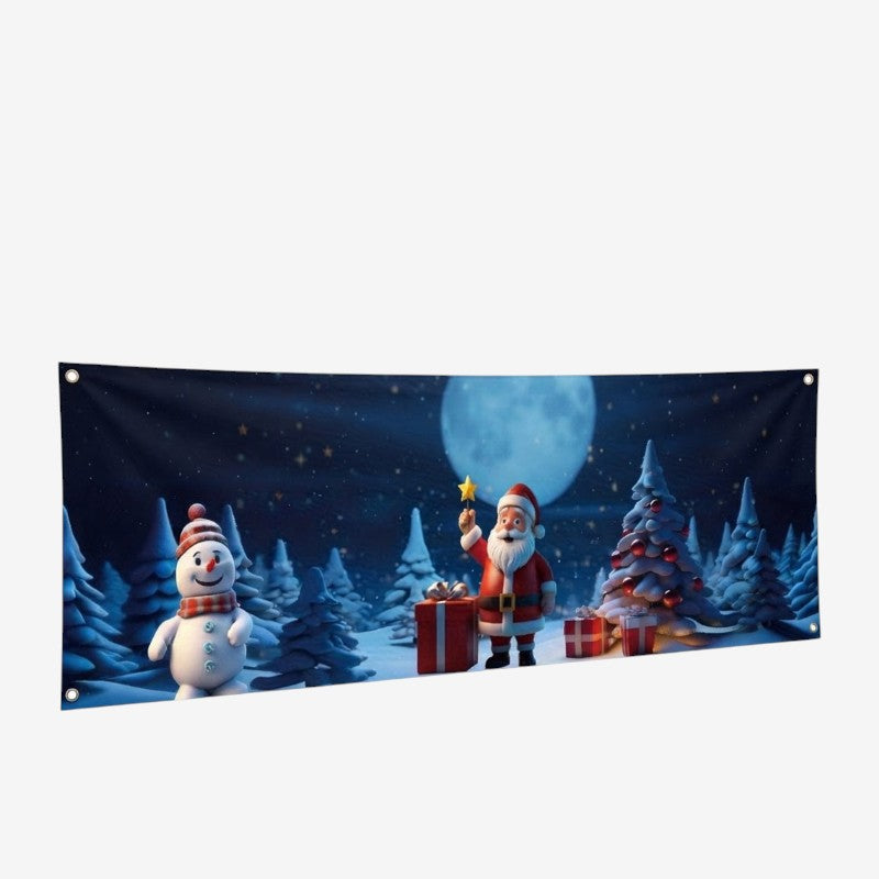 BannerAnchor - Banner suspendat pentru exterior, cu inele de prindere