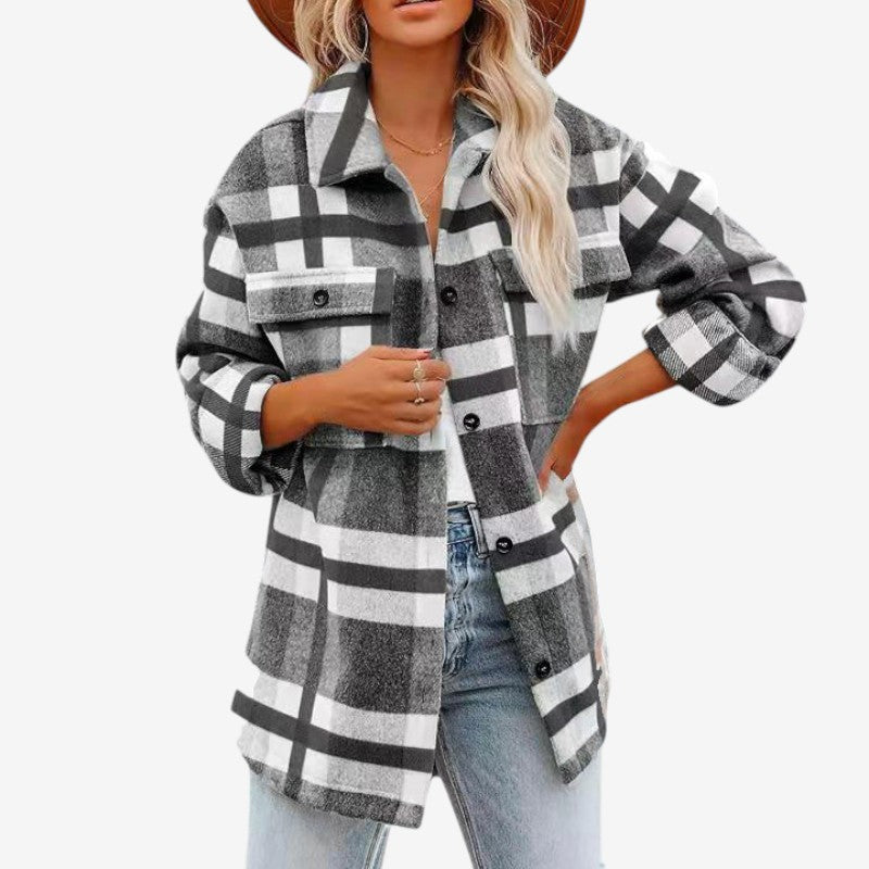 Cyrilla - Veste à manches longues avec fermeture à boutons