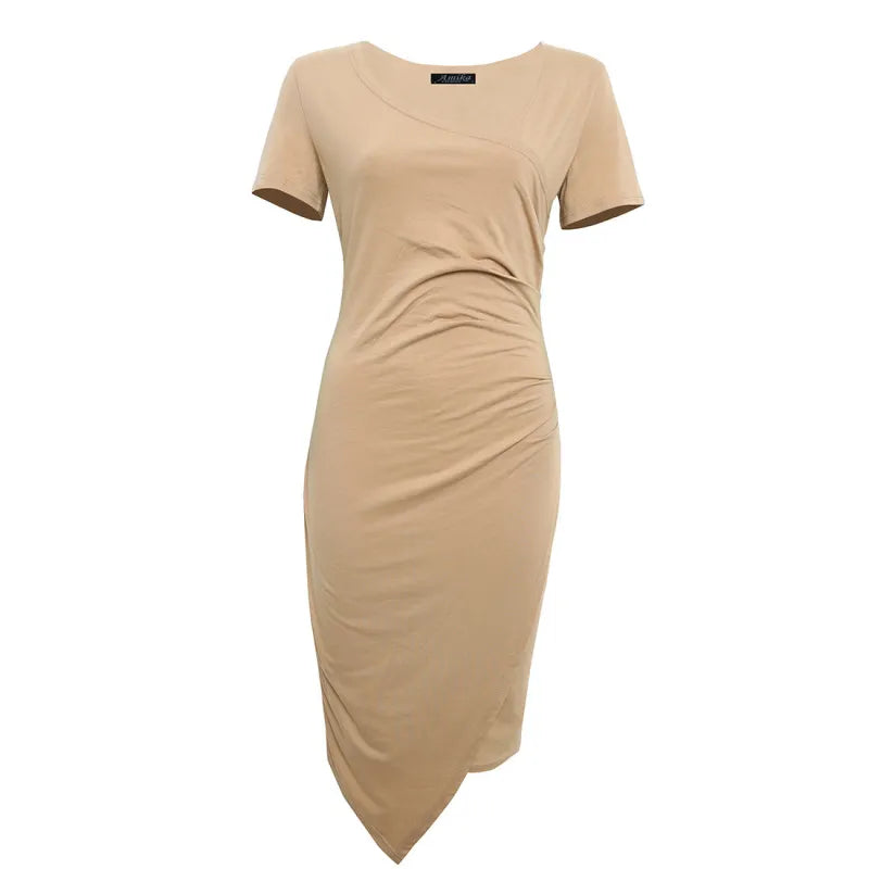 Madison – Robe sans manches à col rond et coupe ajustée