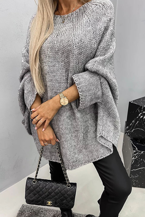 Clara - Klasický pletený svetr s žebrovanými lemy pro pohodlí