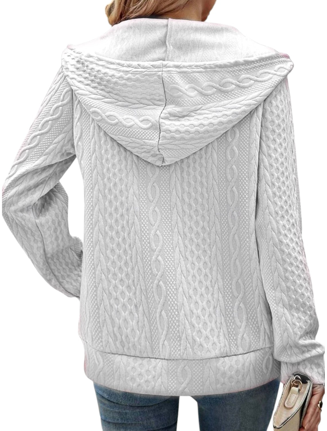 Penelope - Stylová vesta na zip, vypasovaný střih a strukturovaná kapuce