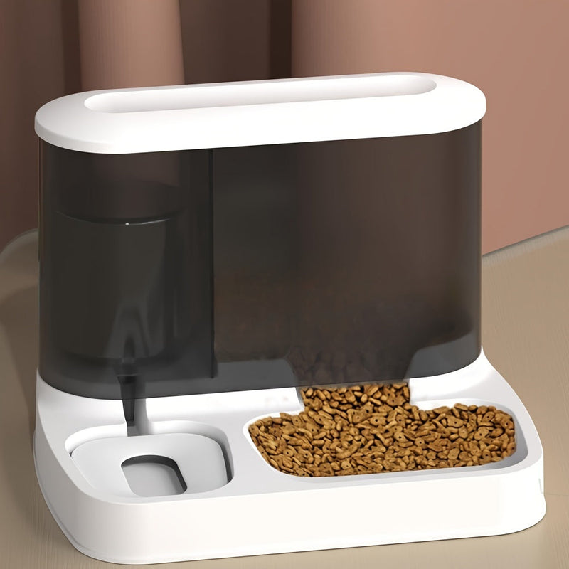 EasyFeed – Pet feeder with double bowls and side bowl divider