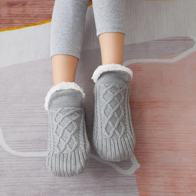 KnitStep - Knitted Slipper Socks With Anti-Slip Sole