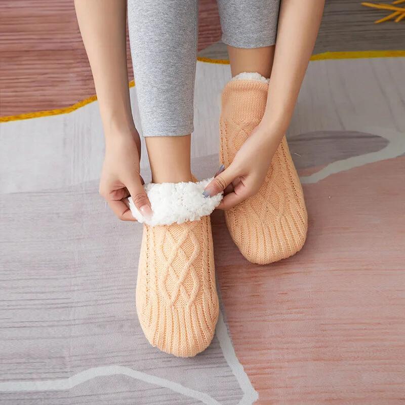 KnitStep - Knitted Slipper Socks With Anti-Slip Sole