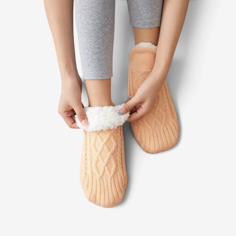 KnitStep - Knitted Slipper Socks With Anti-Slip Sole
