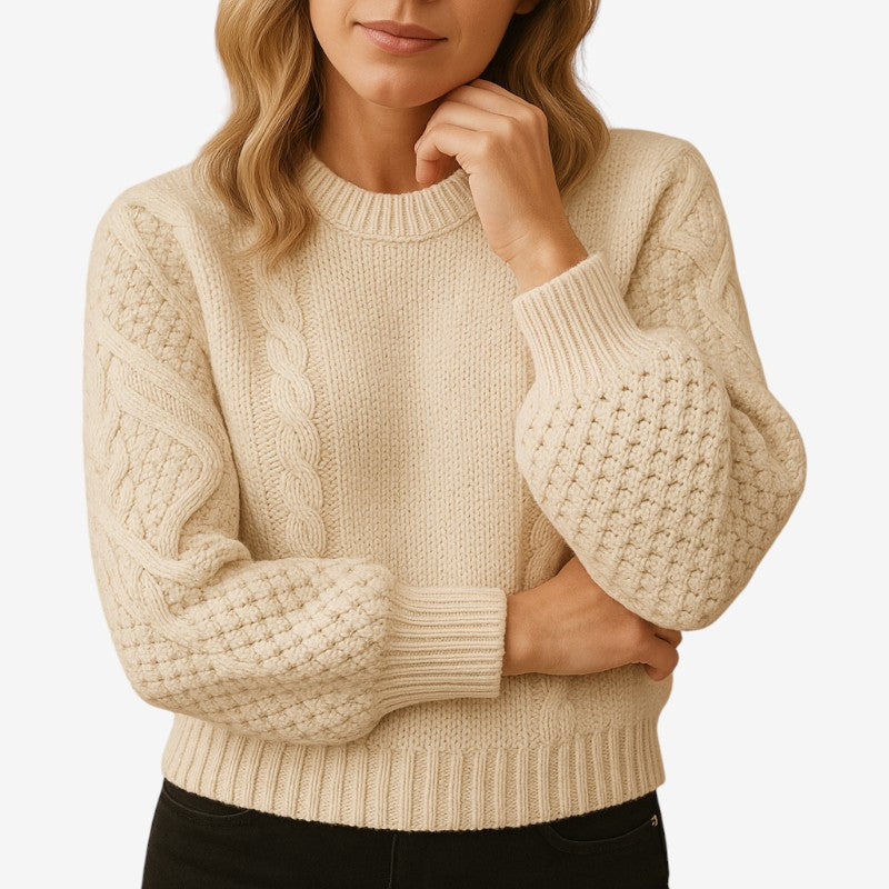 Jemma - Maglione a manica lunga con scollo tondo