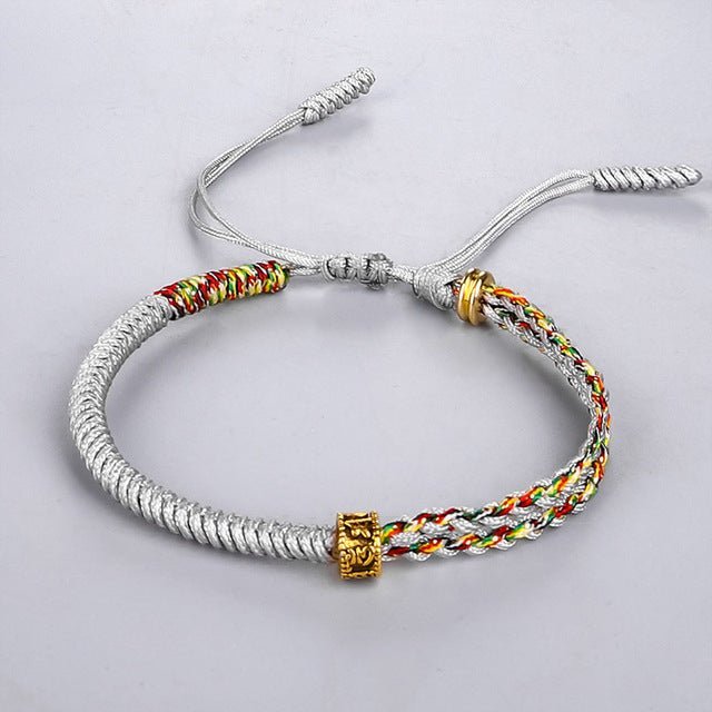 Audrey - Lucky Bracelet with Tibetan Design for Luck and Protection