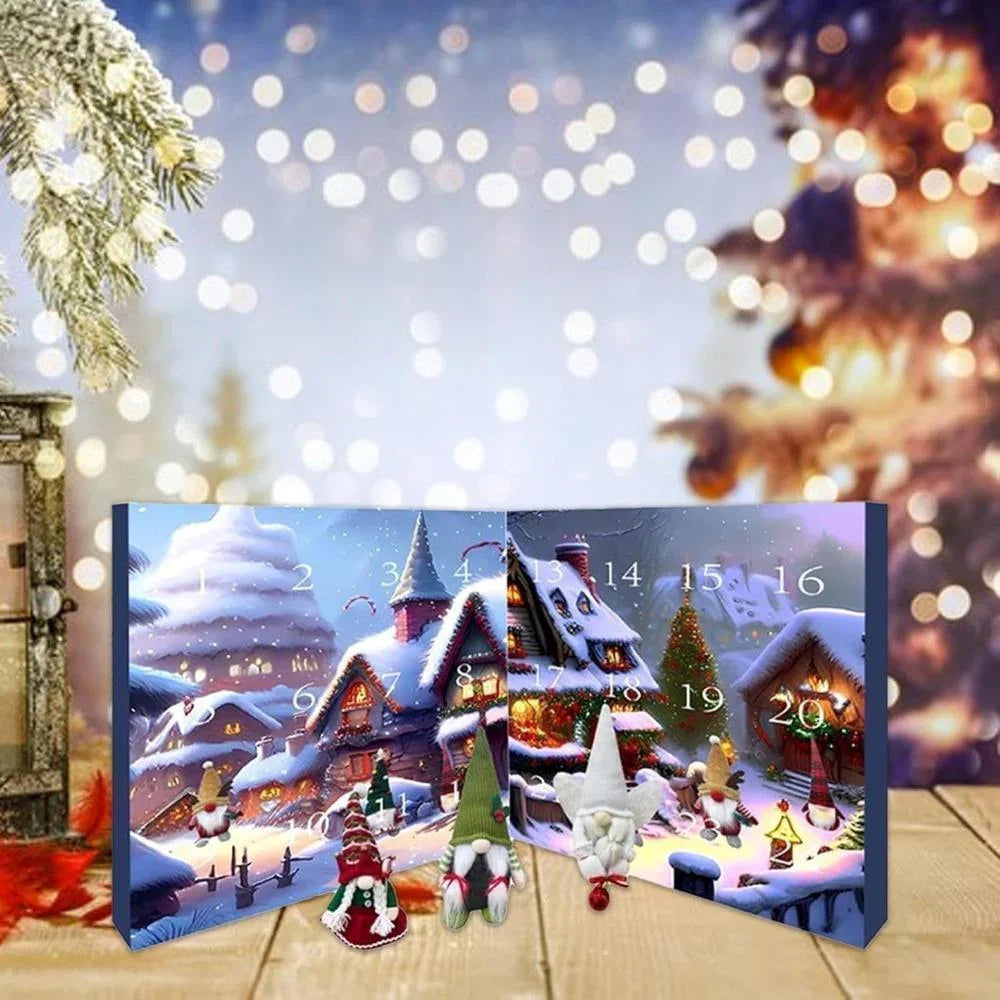 FestiGnome - Kalendarz adwentowy z pluszowymi figurkami skrzatów