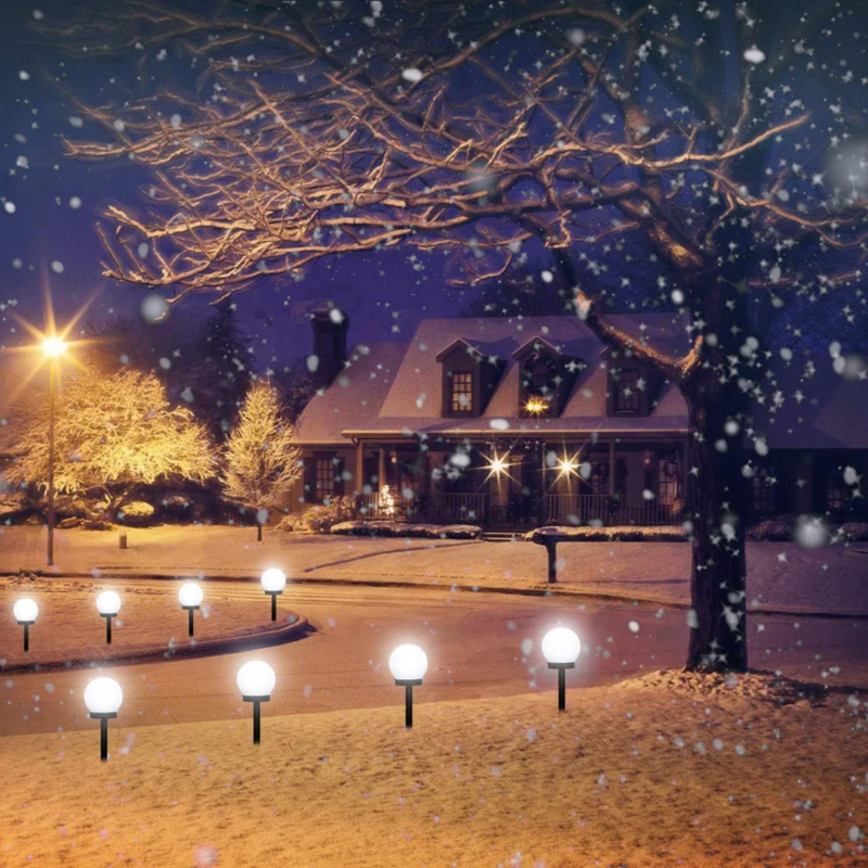 SunLuxe - Elegante illuminazione da giardino solare con sfere luminose e design moderno