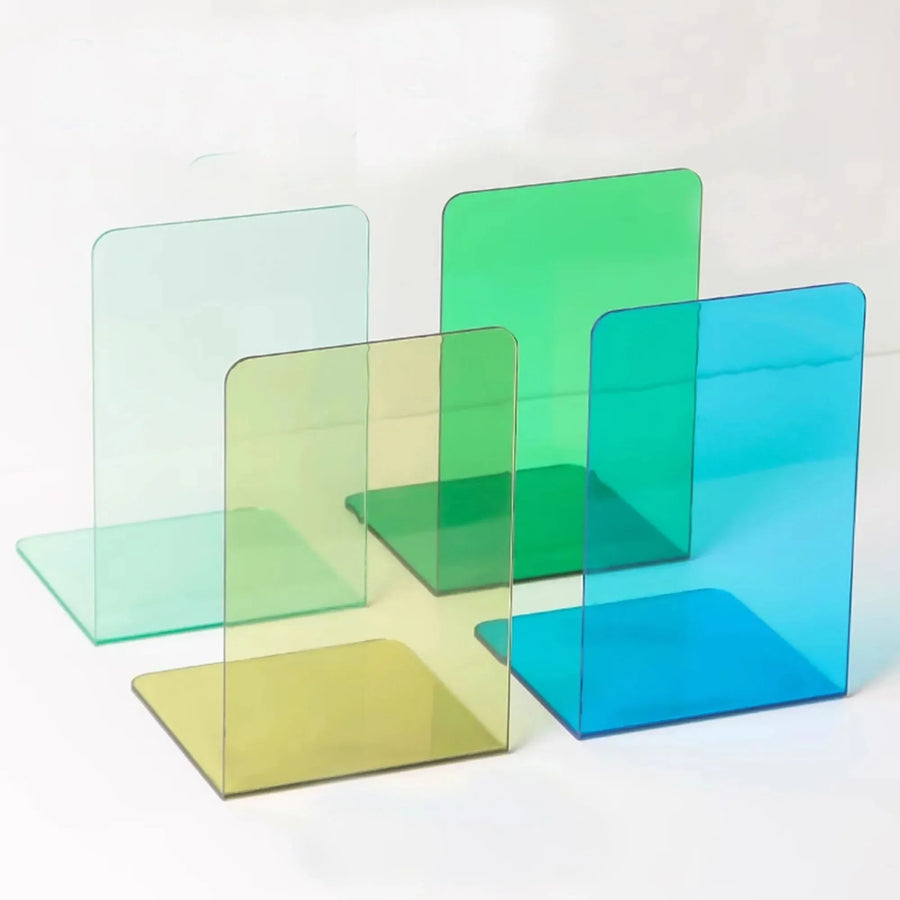 PureStack - Serre-livres légers et durables en acrylique pour un design minimaliste