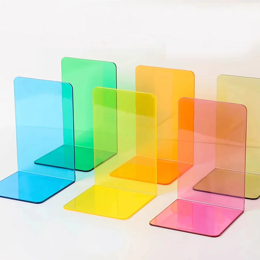 PureStack - Serre-livres légers et durables en acrylique pour un design minimaliste