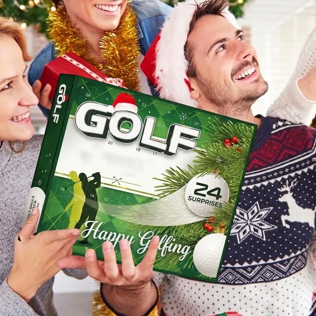 Golfora - Golf Advent Calendar with 24-Piece Golf Accessories Set