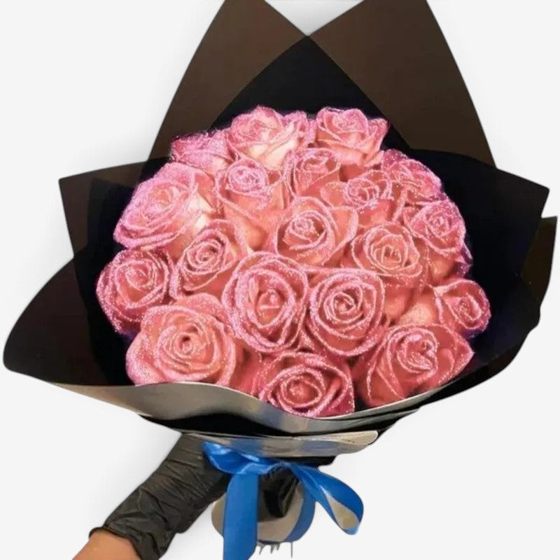 Petalia - Rose decorative glitterate con petali