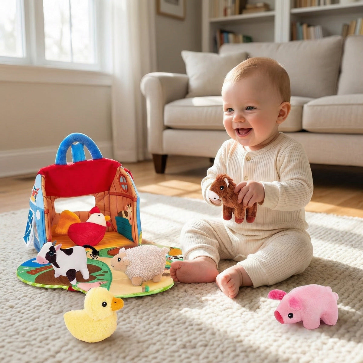 Farmplush - Interactive Plush Farm Animal Set With Sound Features