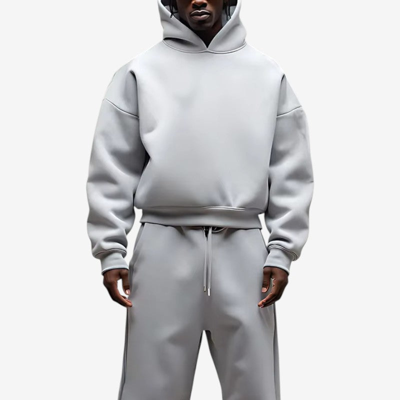 Nicholas – Tweedelige Set met Lange Mouwen Hoodie en Wijd Pijp Broek