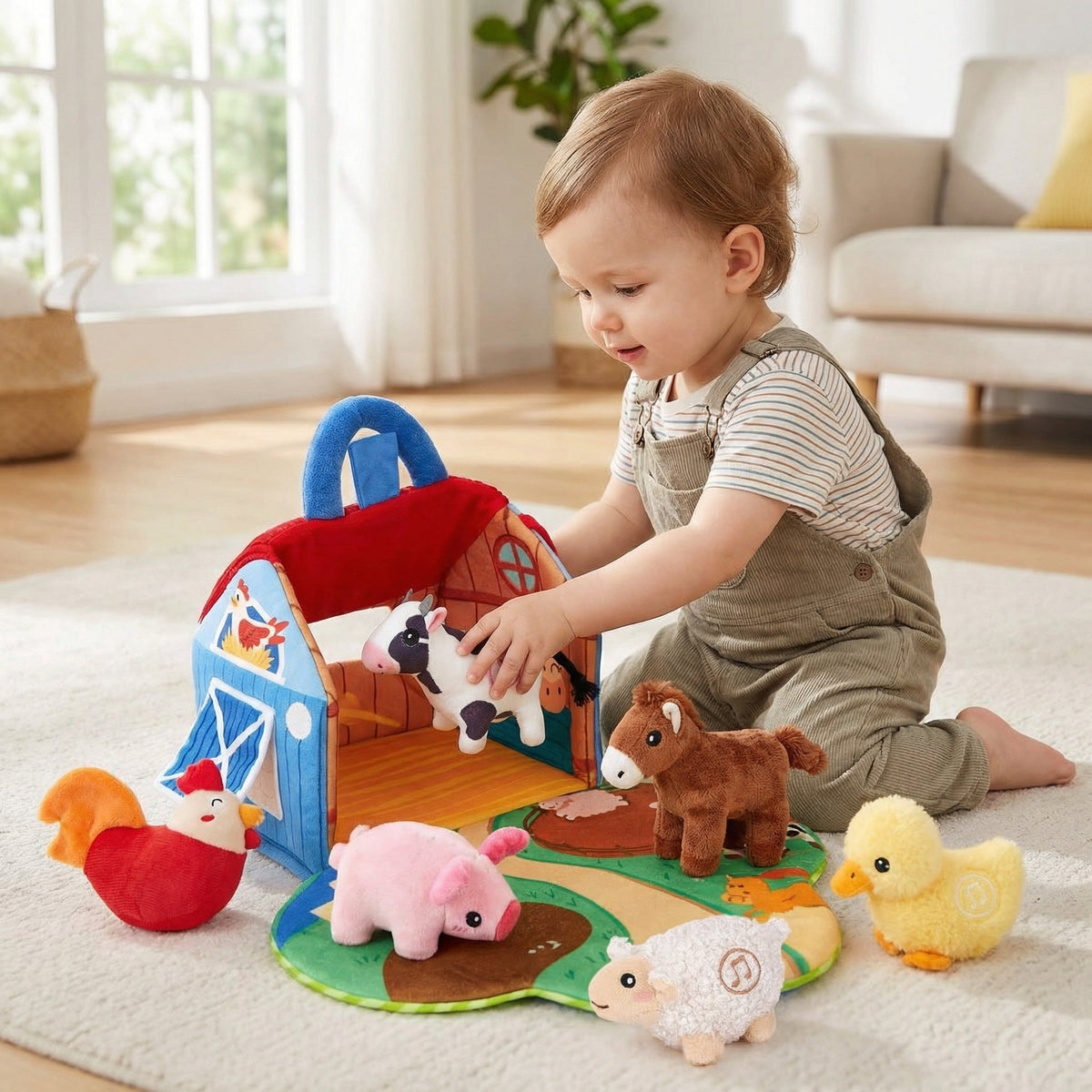 Farmplush - Interactive Plush Farm Animal Set With Sound Features
