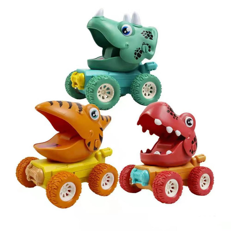 DinoTorque – Zabawka monster truck z głową dinozaura i dużymi kołami