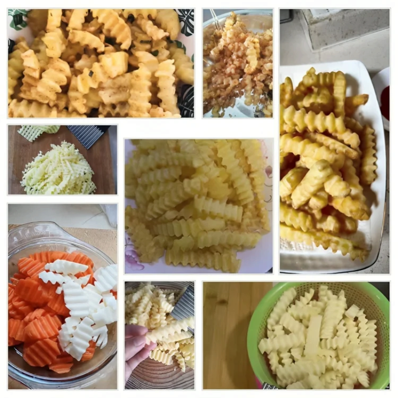 Tagliaverdure ondulato CrinkleCraft in acciaio inossidabile