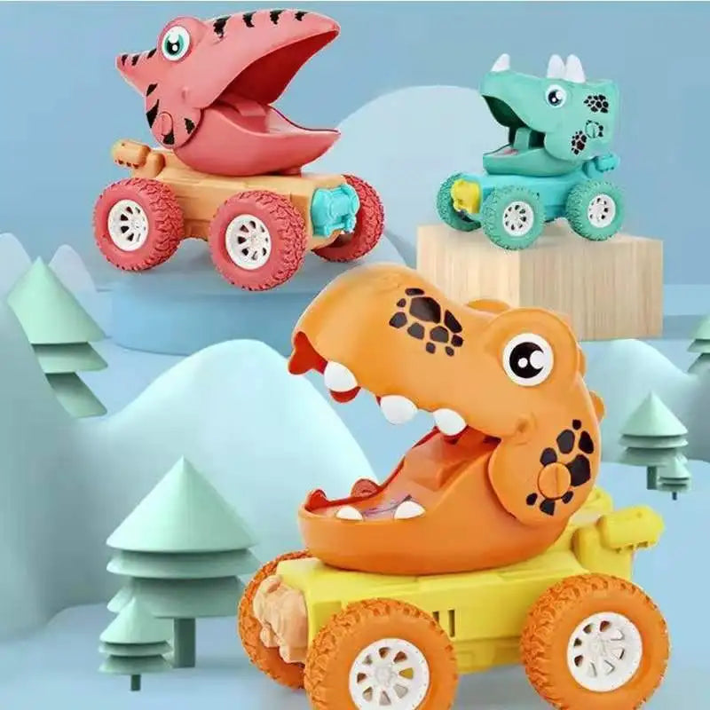 DinoTorque – Zabawka monster truck z głową dinozaura i dużymi kołami