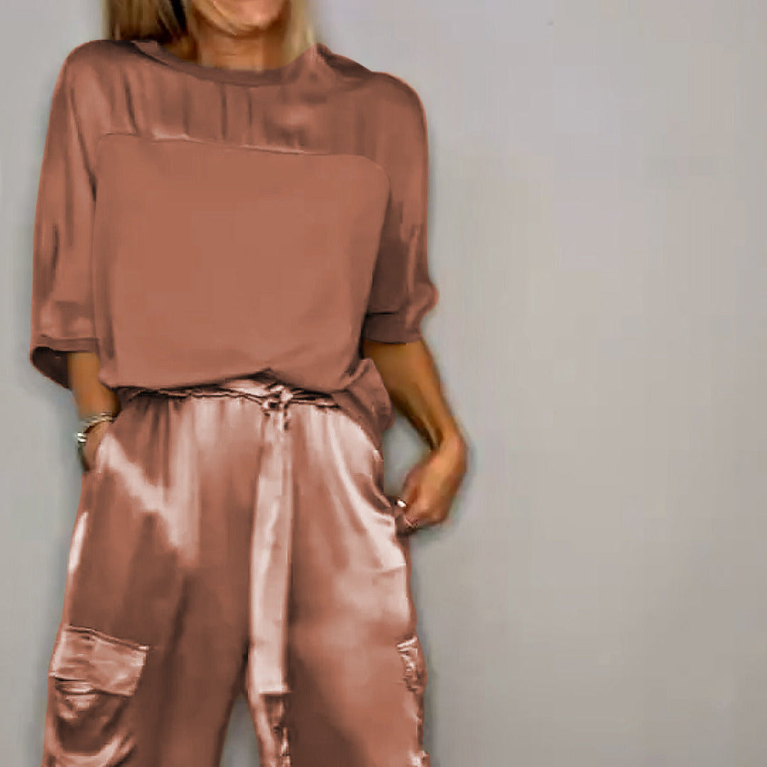 Variant image for Melitta - Tijdloze Elegante Twinset Dames met Comfortabele Pasvorm-33