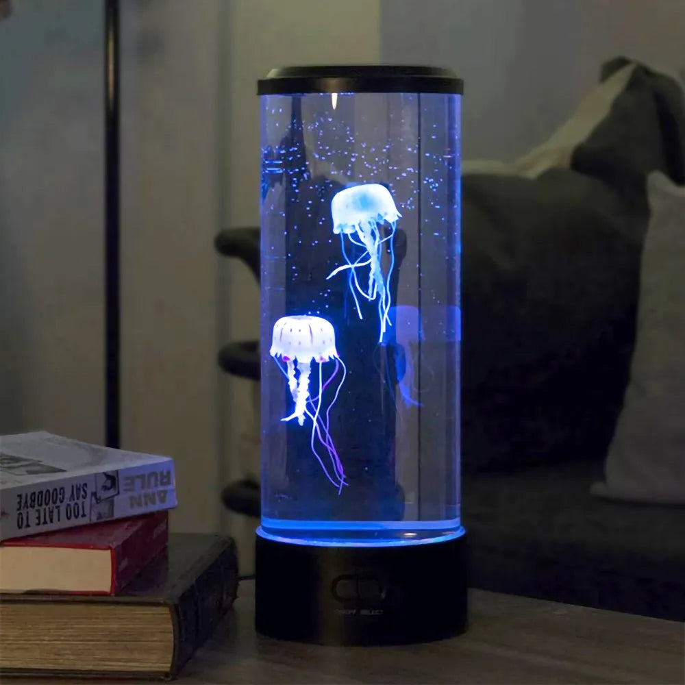 JellyWave - Lámpara LED de noche con efecto de medusa flotante