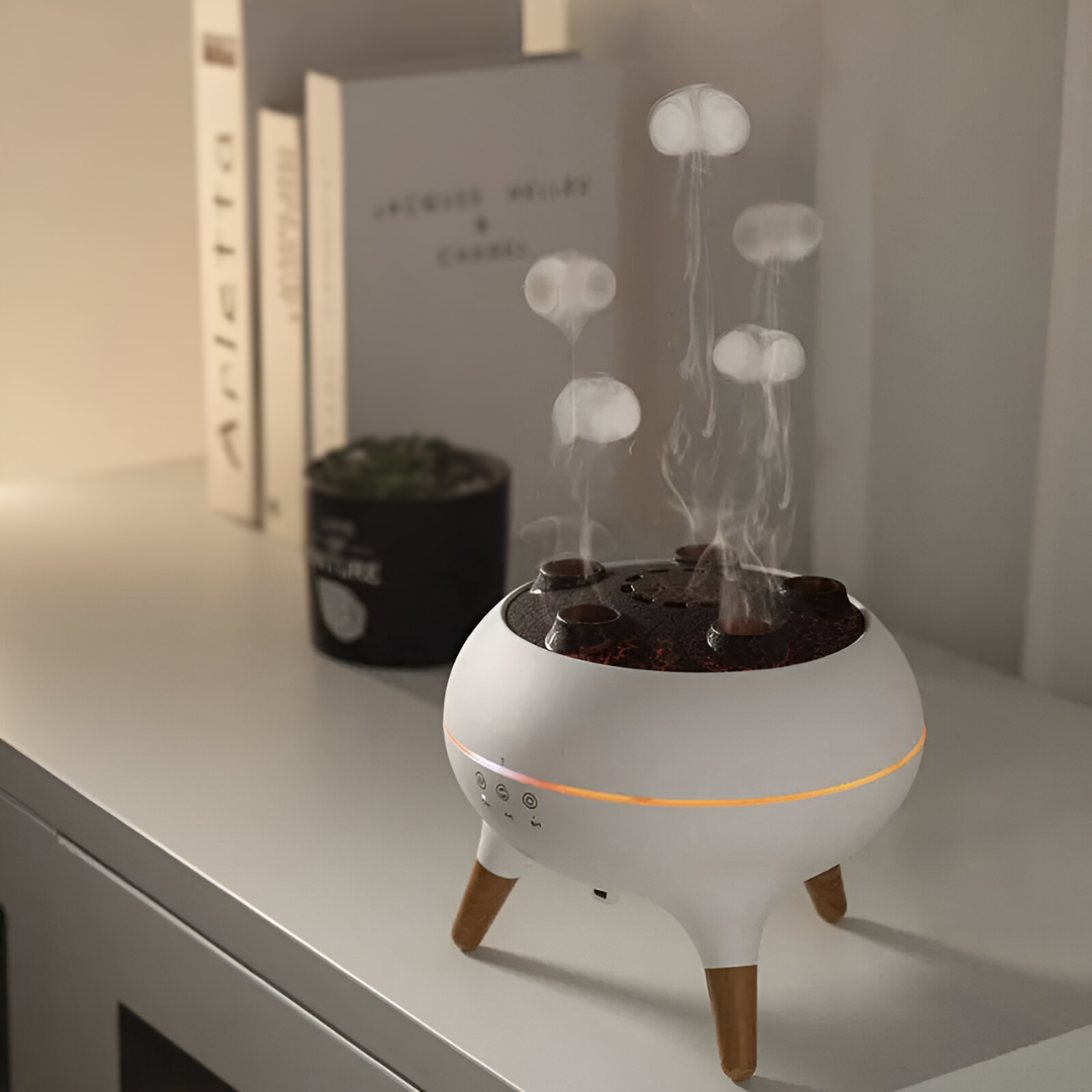 AquaJelly - Diffuseur d’arômes avec effet méduse et changement de couleur LED