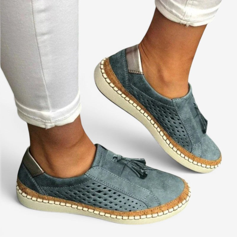 Chaussures plates décontractées pour femmes avec design antidérapant