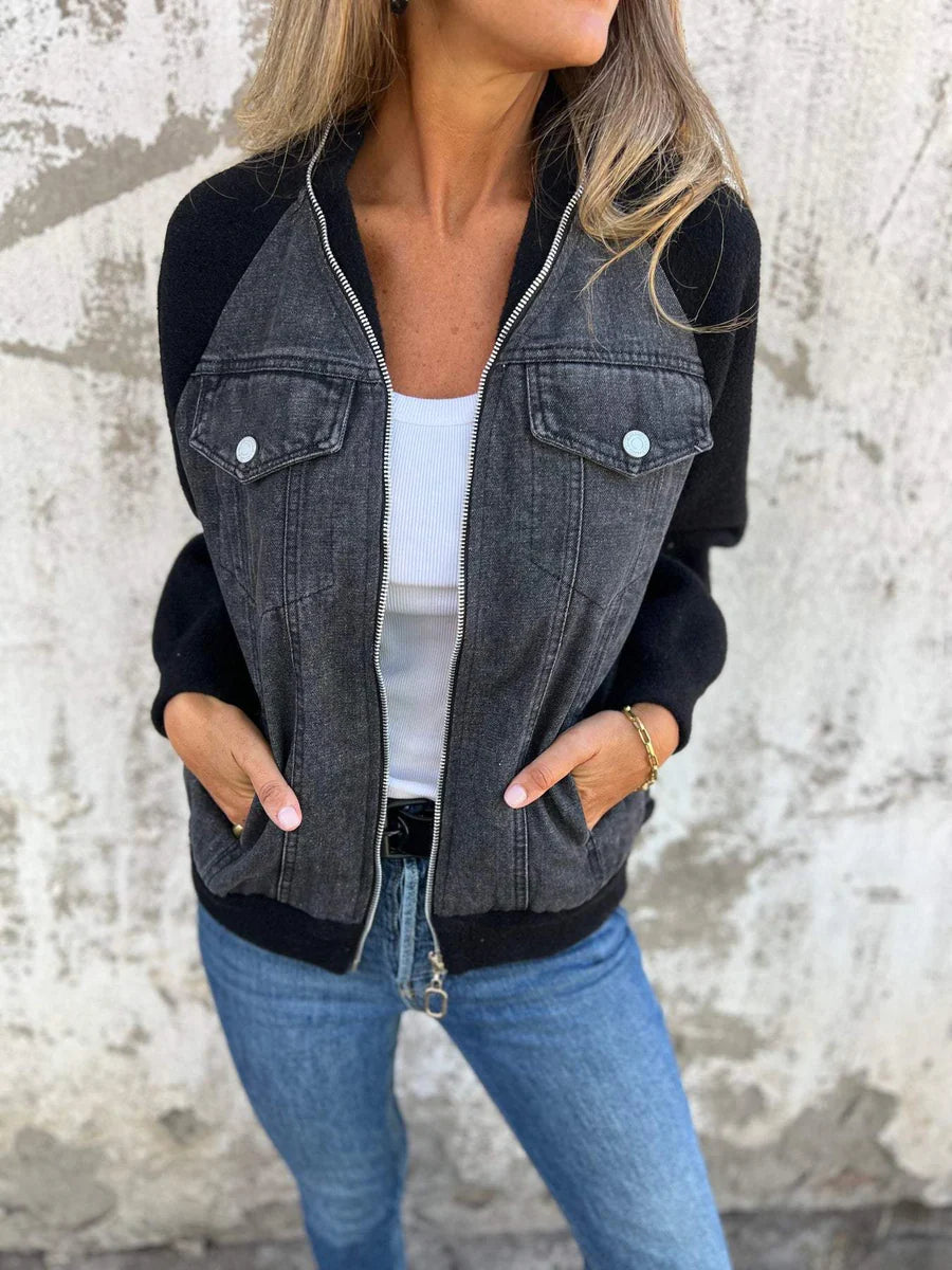 DenimEase™ - Jachetă Modernă din Denim pentru Femei