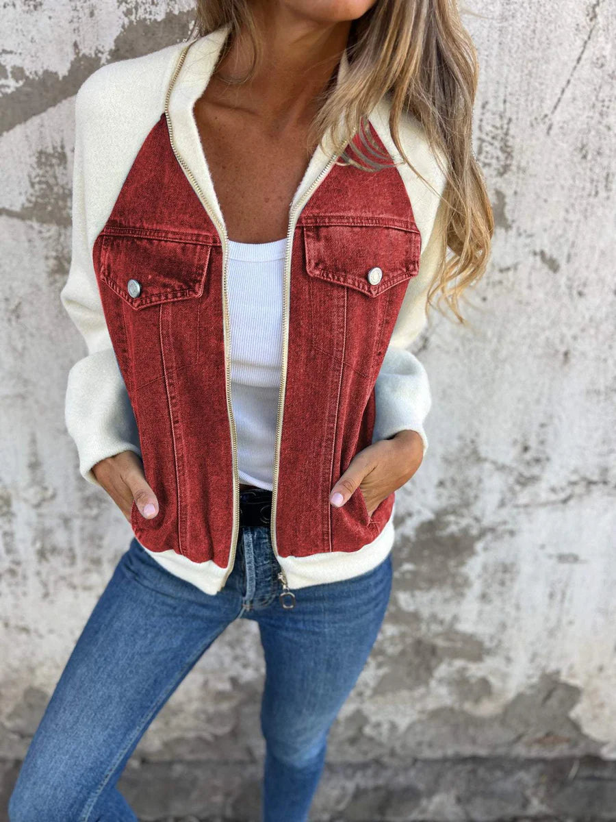 DenimEase™ - Jachetă Modernă din Denim pentru Femei