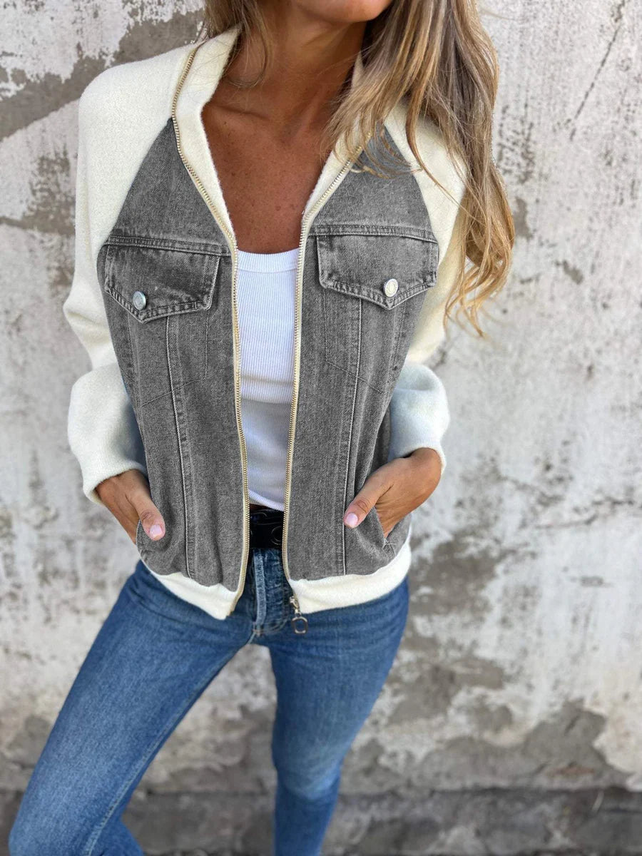 DenimEase™ - Jachetă Modernă din Denim pentru Femei