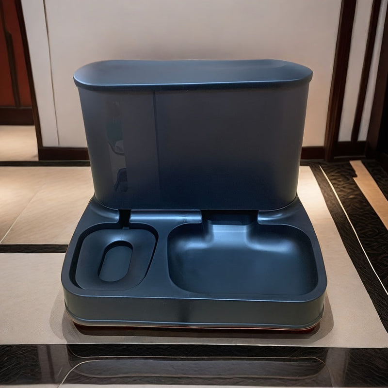 EasyFeed – Pet feeder with double bowls and side bowl divider