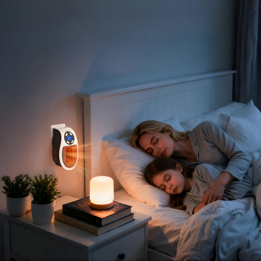 ThermoPlug - Calefactor cerámico de enchufe para pared con termostato