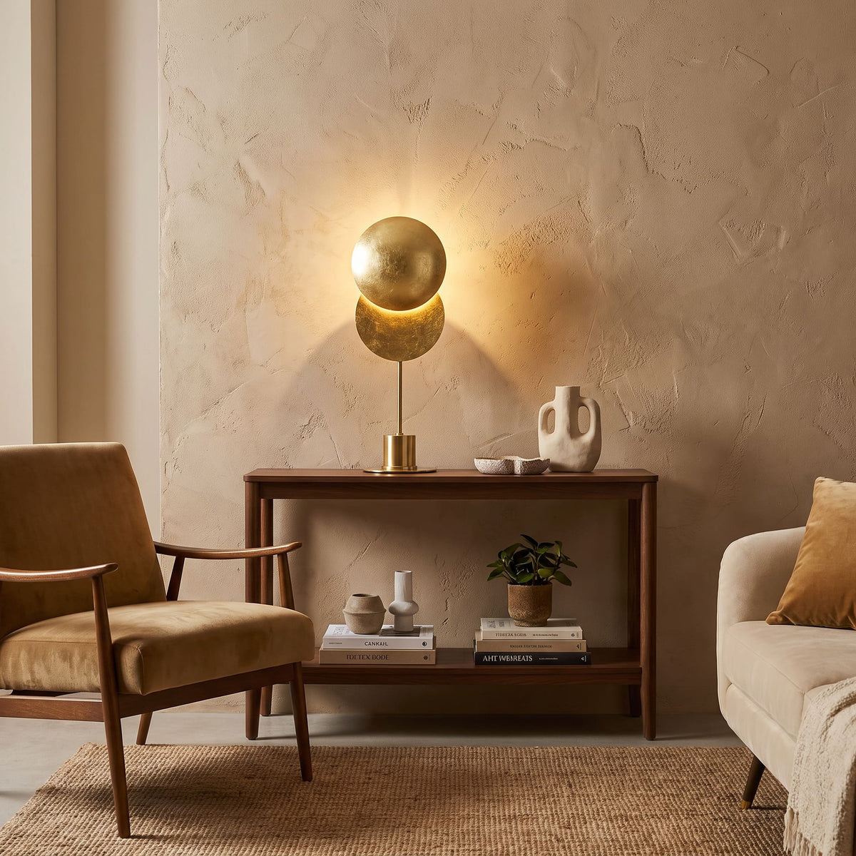 TouchLume - Lámpara de mesa LED inalámbrica con discos ajustables