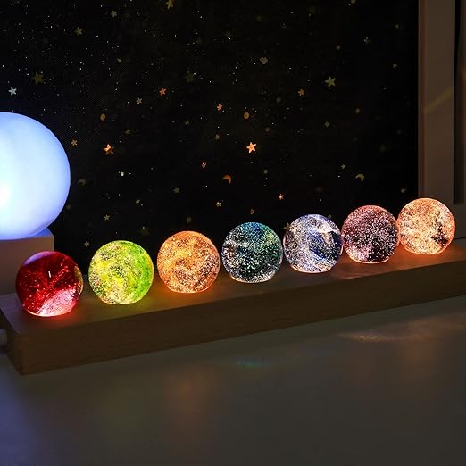 AuraGlow - Enchanting cosmic lamp with mesmerizing glow