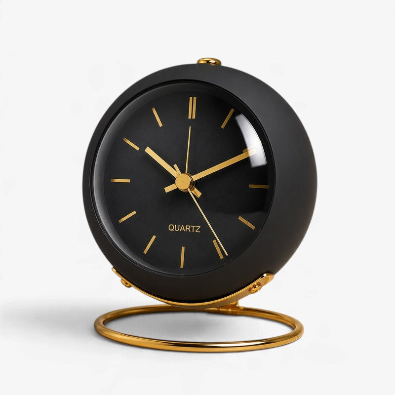 Dialume - Analog Table Clock With Silent Operation And Luminous Hands