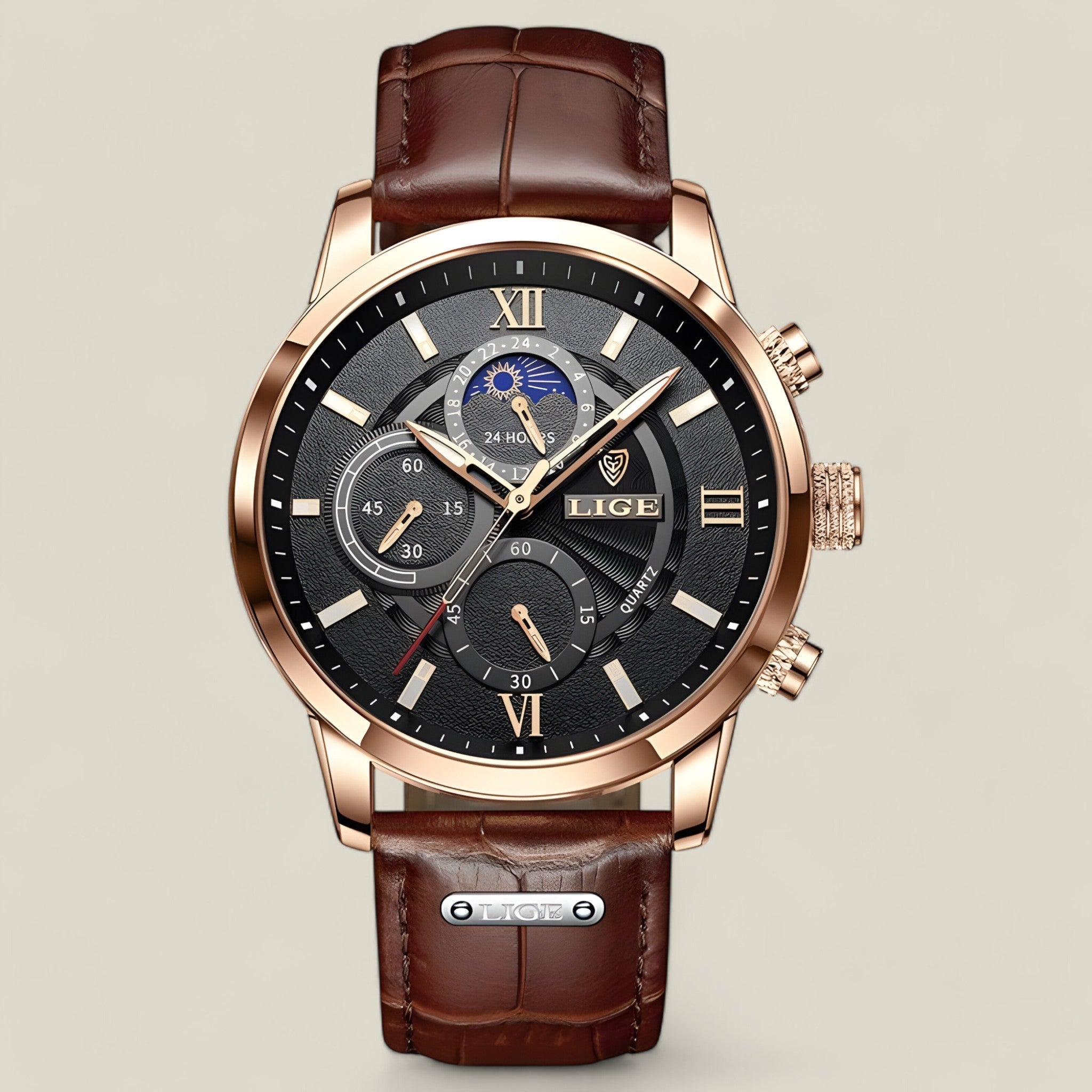 Eiden - Montre raffinée au design moderne et fin avec fonctions pratiques pour un usage quotidien