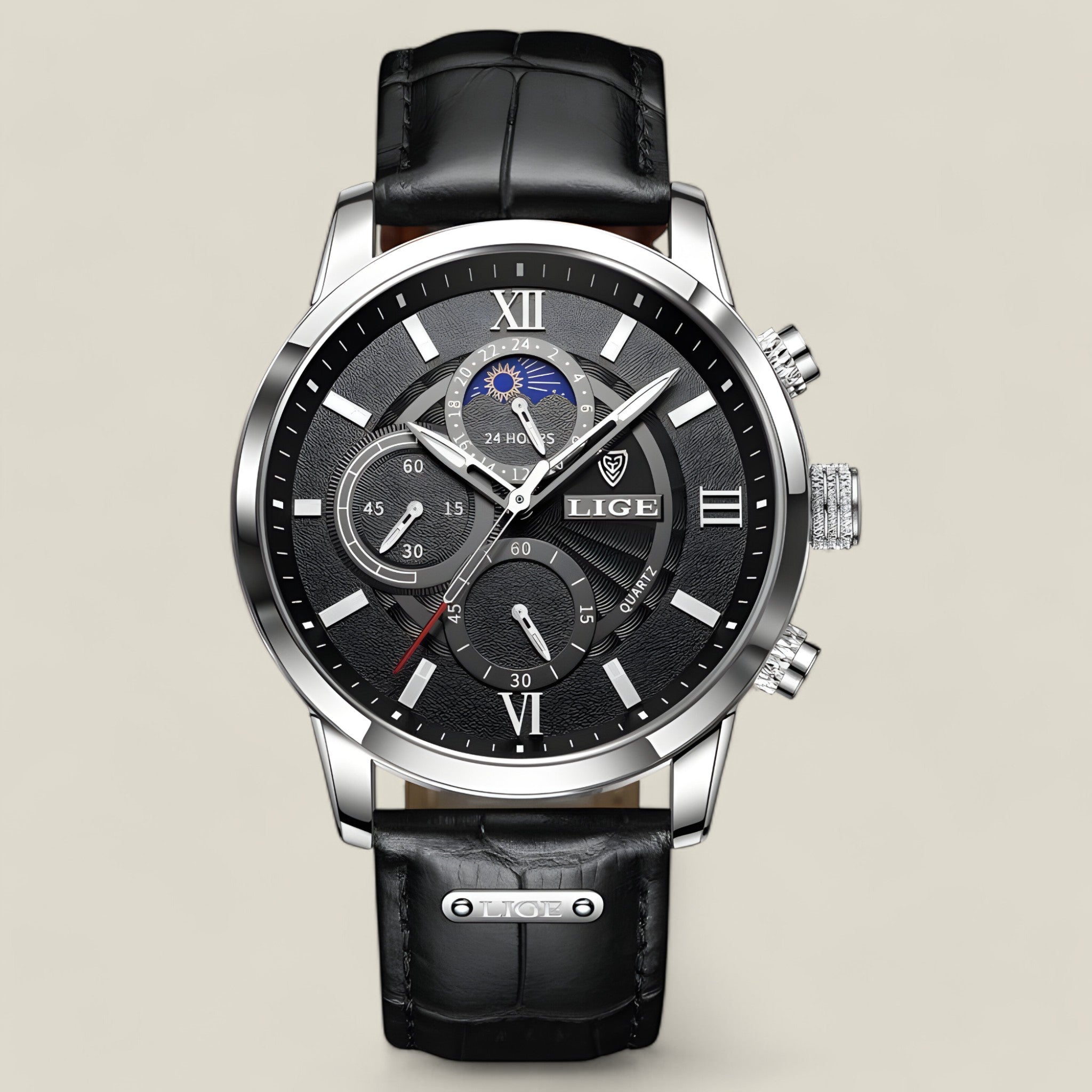 Eiden - Montre raffinée au design moderne et fin avec fonctions pratiques pour un usage quotidien